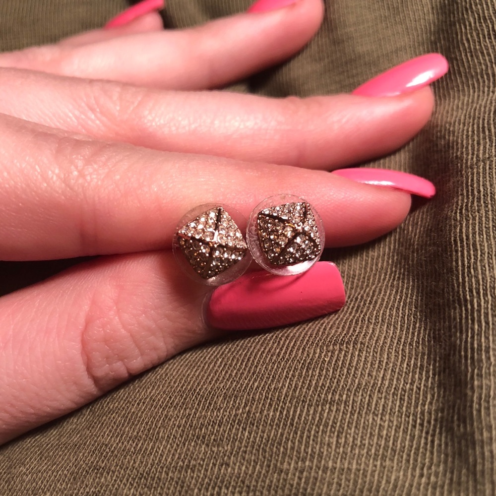 Swarovski Crystal rose gold earrings